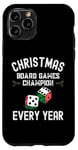 Coque pour iPhone 11 Pro Champion des jeux de société de Noël chaque année