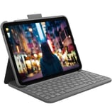 LOGITECH iPad Slim Folio 10.9" Case Keyboard Bluetooth Grey iPad 10th Generation