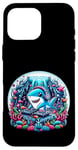 iPhone 16 Pro Max Funny Shark Dj Headphones Graphic for Men Women Kids Case