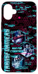 Coque pour iPhone 16 Plus Transformers War For Cybertron Hexagon Glitch Portraits