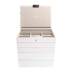 White Classic Medium Jewellery Box, Set of 5