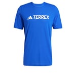 adidas Men's Terrex Multi Climacool Logo Tech T-Shirt, Semi Lucid Blue, M