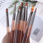 9Pcs/set Drawing Flower Line Grid Nail Art Liner Pens  Nail Salon