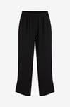 Evoked Vila - Byxor viWinnie HW Wide Pants/cur - Svart