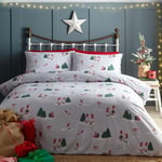 Charlotte Thomas Gonkville Christmas Duvet Cover Set Xmas Gonk Bedding Set King, Grey