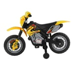 Electric Ride on Motorbike Kids Ride On Motocross Childrens Motorcycle Yellow