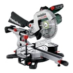 Metabo Scie à onglets sans fil KGS 18 LTX BL 254 avec fonction radiale 18V 2x5.2Ah Li-Power + ASC 55