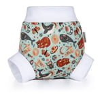 Bamboolik Pull-Up Cover Celestial Animals washable nappy wraps size M 7-12 kg 1 pc