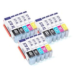 TONERMEDIA - x15 cartouches Canon PGI 570 XL CLI 571 XL compatibles (3 Noir XL, 3 Noir, 3 Cyan, 3 Magenta, 3 Jaune)