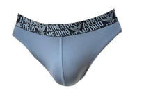 Emporio Armani Men's The New ICON Essential Microfiber Thong Panties, Tempesta, XL