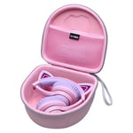 L LTGEM Hard Case for iClever BTH13/ HS20 Cat Ear Kids Headphone, for Cat Ear Led Light Bluetooth Kids Headphones -Kid Portable Travel Bag (Case Only)