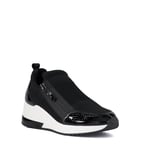 Dune London Womens Ladies Ellens - Heel Clip Wedge Trainers - Black - Size UK 3