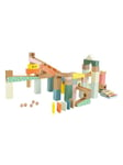 Classic World Wooden Marble Run Construction Set 62pcs.