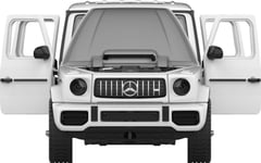 Rastar Mercedes-Amg G 63 Hvit Rastar Modell 1:32 Metallkropp + Manuelt Åpnede Elementer