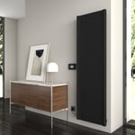 Carisa Boreas B Radiateur Électrique Vertical -Éco-énergétique, Design Moderne, Noir, 180 x 55,5 cm