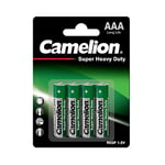 Camelion 10000403 Super heavy duty Batterien R03/ Micro/ 4er Pack