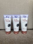 3 x 180ml Nair Leg Mask Depilatory Cream 3 in 1 Hair Remover with Charcoal