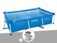 Kit piscine tubulaire rectangulaire Intex 3,00 x 2,00 x 0,75 m + Filtration ? cartouche