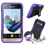 Samsung Galaxy J1 2016      Heavy Duty Case    Purple