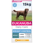 Eukanuba Weight Control Low Fat Complete Dry Dog Food for Adult Large and Giant Breeds with Chicken 15 kg