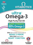 Vitabiotics Ultra Omega-3 Fish Oils Capsules with DHA EPA Nutritional Supplement