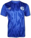 FC Schalke 04 Men's Warm Up Jersey 2019/20 - Blue - XL