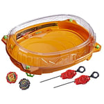 Beyblade Burst QuadDrive Set de Combat Cosmic Vector, arène Beystadium, 2 toupies et 2 lanceurs, à partir de 8 Ans Multicolore