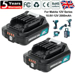 2X Replace Makita Battery BL1021B BL1020 BL1041B BL1040 BL1015 CXT Max 12V 10.8V