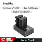 SmallRig L2 Pack 2040mAh LP-E6NH Battery Charger Kit,Dual Charger for Canon 3821