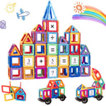 aaczly Construction Magnetique Enfant 74 Pièces Blocs de Construction Magnétiques Enfants Educatif Jeux Cadeaux pour Enfants à Partir de 3 4 5 6 7 an