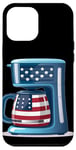 iPhone 12 Pro Max Patriotic coffee bean and maker costume Case