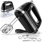 Hand Electric Mixer 300W Ultra Power Food Kitchen Mixer with 5 Self-Control Spee