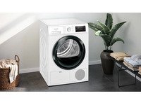 Siemens iQ300 WT45HVG3, Fristående, Frontmatad, Värmepump, Vit, Rotations-, Röra, Vänster