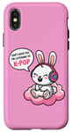 iPhone X/XS Can't Hear You K-Pop Fan Headphones Bunny Rabbit music Fun Case