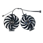 Ventilateur de carte vidéo 8 go pour ASUS Dual GeForce RTX FDC10U12S9-C 3060 V2 OC édition,95MM 3070 7 broches RTX3070TI 3060TI GPU - Type black 2-Fan CF