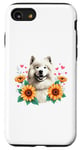 Coque pour iPhone SE (2020) / 7 / 8 Sunflowers Samoyed Dog Sammies