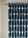 Scion Mr Fox Pair Lined Eyelet Curtains, Navy