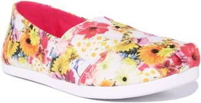 Toms Alpargata White Photoreal Collage Printed Womens Trainer White US 3 - 8