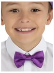 Kids Purple Bow Tie Willy Wonka Factory Worker Kids Book Day Fancy Dress