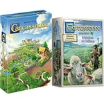 Hans im Glück | Carcassonne (Edition 2022) | Jeu Famille | A partir de 7 Ans | 2 à 5 Joueurs | 45 Min + Z-Man Games | Carcassonne - Extension 9 Moutons et Collines | 2 à 6 joueurs | 40 minutes