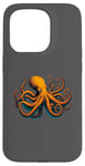 Coque pour iPhone 15 Pro Pieuvre Orange - Secrets Océan - Nature - Kraken - Recherche