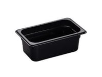 Kantine Cambro 1/4Gn 2,5L 26,5X16,2X10cm Polykarbonat Sort,6 Stk/Eske