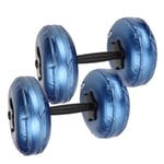 (Blue 8‑10KG Dumbbell)Woman Fitness Portable Adjustable Water Filled Dumbb AS