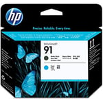 HP 91 Original Printhead C9460A Matte Black, Cyan