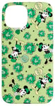 Coque pour iPhone 15 Disney Mickey & Minnie St. Patrick’s Day Lucky 4-Leaf Clover