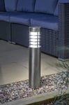 Smart Solar White Bollard Lights - Set of 2