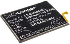 Kompatibelt med Samsung SM-A505G, 3.85V, 3900 mAh