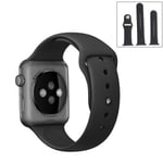 Bracelet Silicone Noir pour Apple Watch Sport 38mm