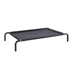 lionto Lit pour Chiens Couchette en Tissu Textilene, (M) 106x62 cm Noir