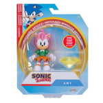 Sonic Classic Figur 10cm - Amy m/ yellow chaos emerald